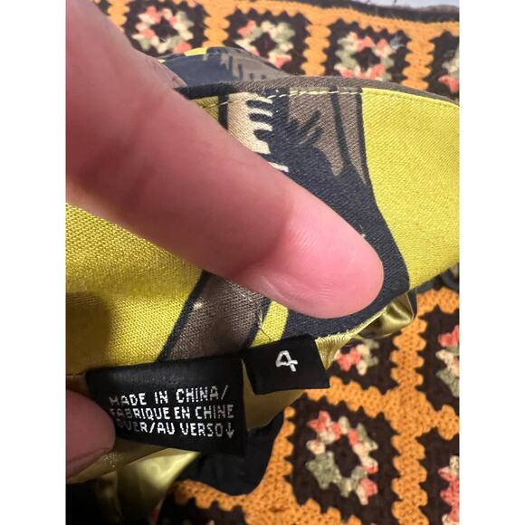 Dana Buchman Colorful Cotton Printed Blazer Size 4 - Picture 5 of 6